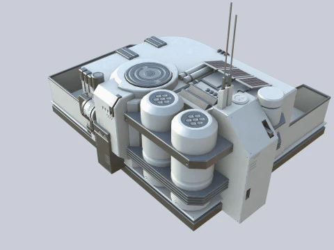 Scifi house 3D Model