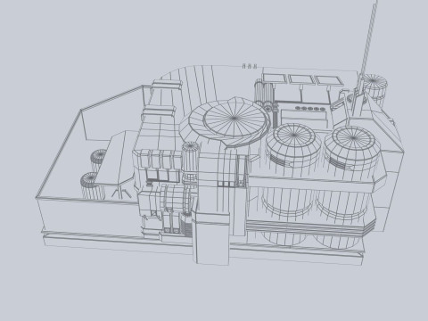 Scifi house 3D-Modell