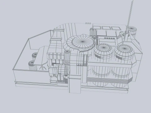 Scifi house 3D Model