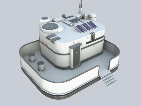 Scifi house 3D Model