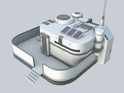 Scifi house Modelo 3D