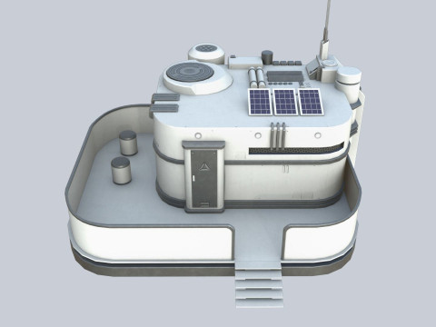Scifi house Modelo 3D
