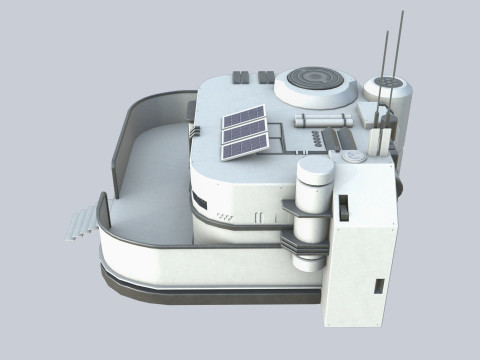 Scifi house Modelo 3D