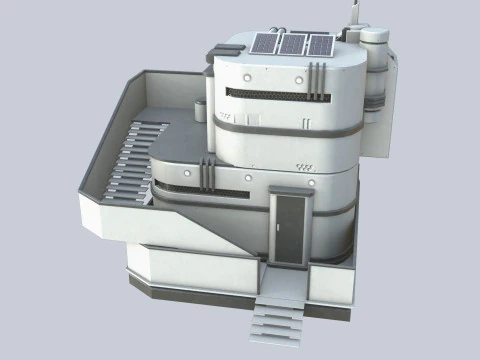 Scifi house 3D Model