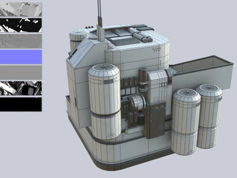 Scifi house 3D Model