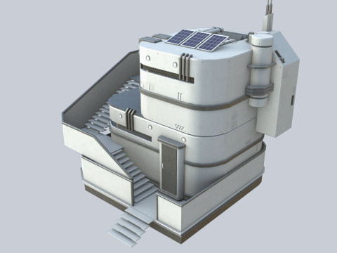 Scifi house Modelo 3D