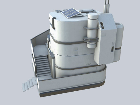 Scifi house Modelo 3D