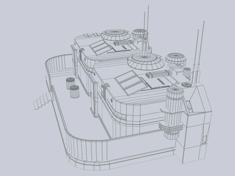 Casa fantascientifica Modello 3D
