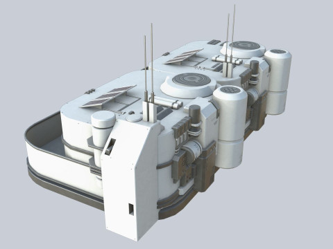 Scifi house Modello 3D