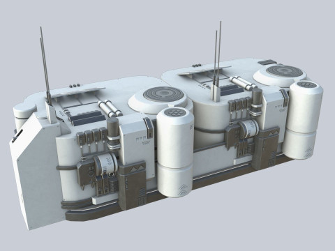 Scifi house Modello 3D