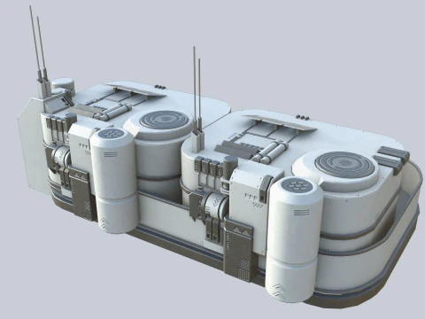 Casa fantascientifica Modello 3D