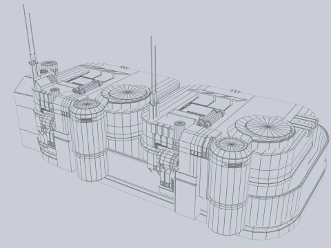 Casa fantascientifica Modello 3D