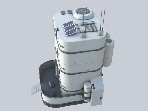Scifi house 3D Model