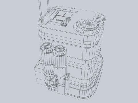 Scifi house 3D Model