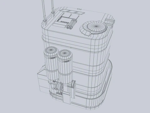 Scifi house 3D Model
