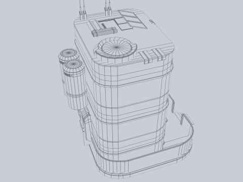 Scifi house 3D Model