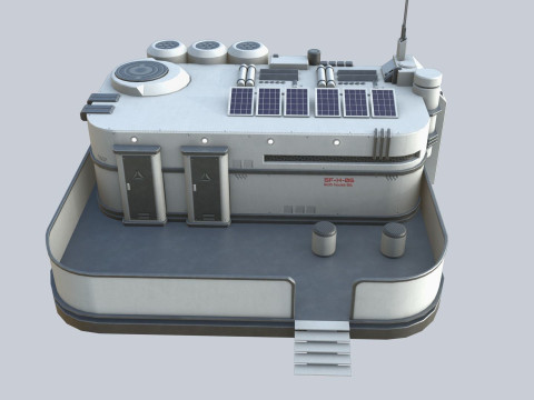 Scifi house 3D 模型