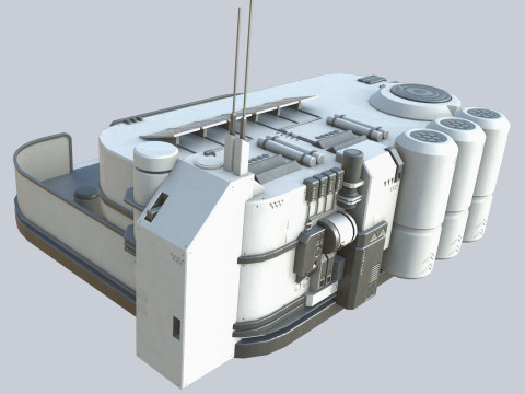 Scifi house 3D 模型