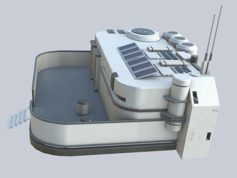 Scifi house 3D 模型