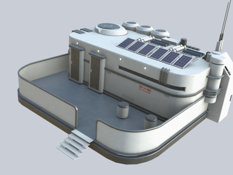 Scifi house 3D 模型