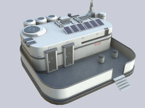 Cole&ccedil;&atilde;o de casas de fic&ccedil;&atilde;o cient&iacute;fica Modelo 3D