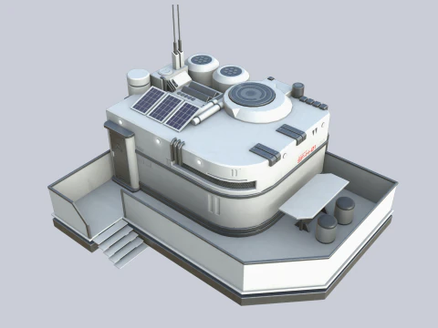 Cole&ccedil;&atilde;o de casas de fic&ccedil;&atilde;o cient&iacute;fica Modelo 3D