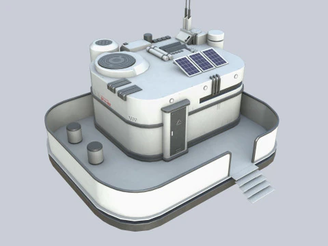 Cole&ccedil;&atilde;o de casas de fic&ccedil;&atilde;o cient&iacute;fica Modelo 3D