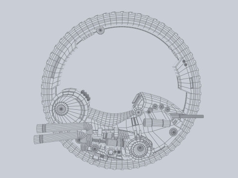 Mono wheel vehicle 3D Model