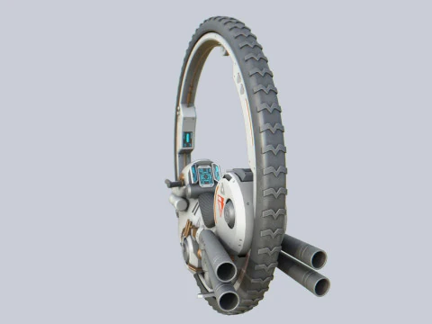 Ve&iacute;culo mono roda Modelo 3D