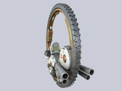 Mono wheel vehicle 3D Model