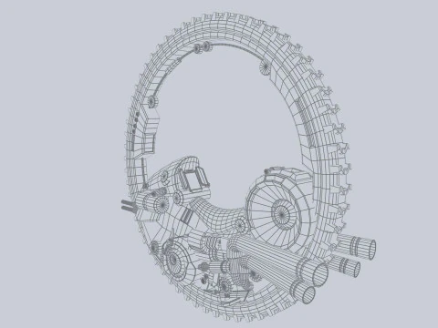 Mono wheel vehicle 3D Model