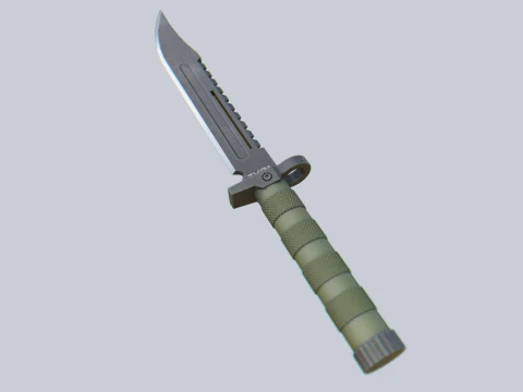 Taktisches Messer 3D Modell