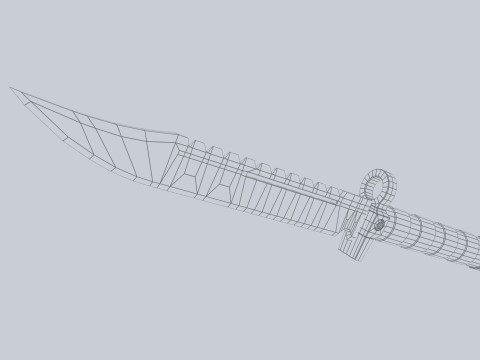 Tactical knife 3D-Modell