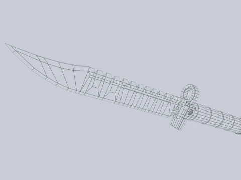 Taktisches Messer 3D Modell