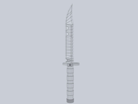 Tactical knife 3D-Modell