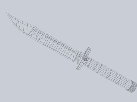 Tactical knife 3D-Modell