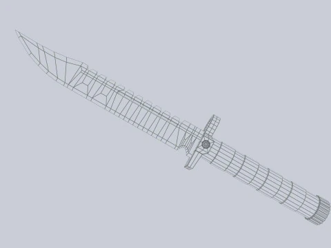 Taktisches Messer 3D Modell