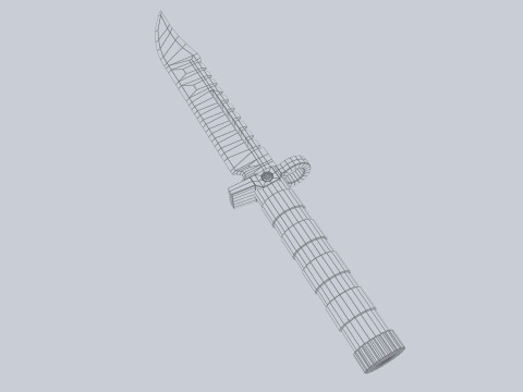 Tactical knife 3D-Modell