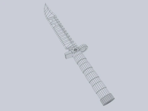 Taktisches Messer 3D Modell