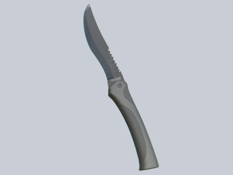 Tactical knife Modèle 3D