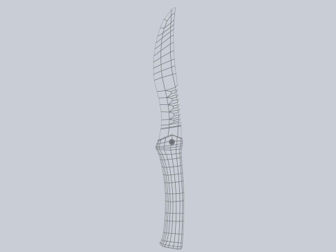 Tactical knife Modèle 3D