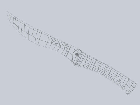 Tactical knife Modèle 3D