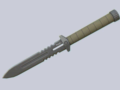 전술용 칼 3D 모델