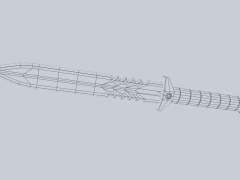 Tactical knife 3D Model