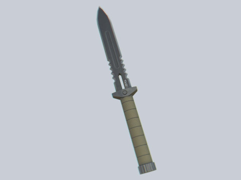 Tactical knife 3D Model