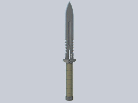 Tactical knife 3D Model