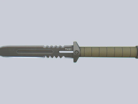 전술용 칼 3D 모델