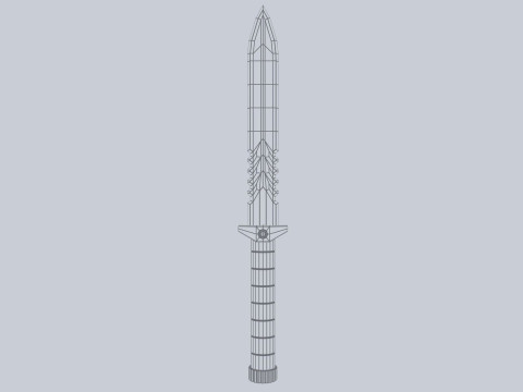 Tactical knife 3D Model