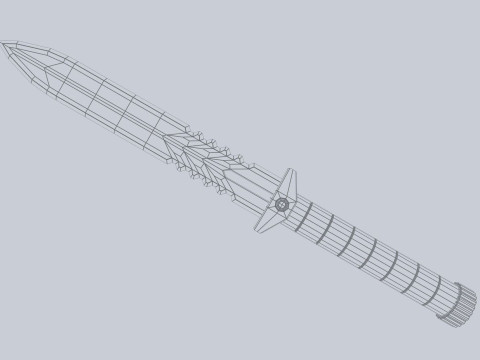 Tactical knife 3D Model