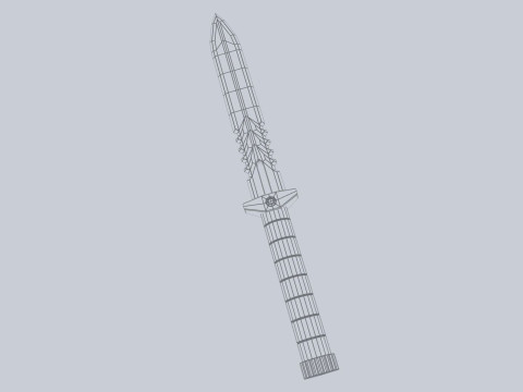 Tactical knife 3D Model
